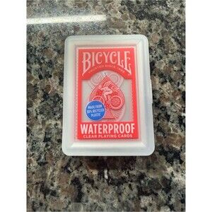 Bicycle Waterproof Clear Playing Cards - Red